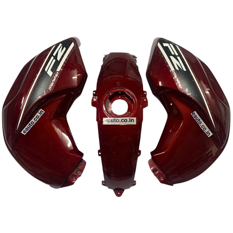 Tank Cover for Yamaha FZ | FZ16 | FZ-S V1 | Dazzling Red | Set of 3