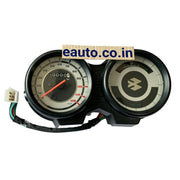 Eauto Analog Speedometer Assembly for Bajaj Platina 100 | 8 Pin White Coupler
