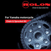 யமஹா FZ V3/ FZ V2 ரியர் டிஸ்க் ஃபை (6 ஹோல் | 41T-14T-128L) க்கான ரோலன் சங்கிலி ஸ்ப்ராக்கெட் கிட்