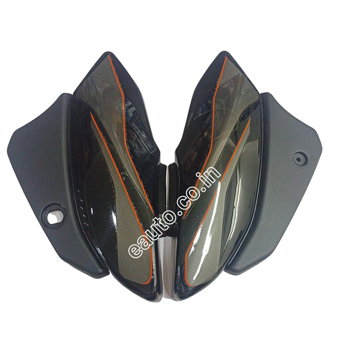 エジデ　803535サイドアクリル Side Panel for Bajaj XCD 135 | Black