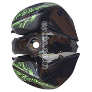 Tank Cover for Yamaha FZ-S V2 | Black & Green | Set of 3