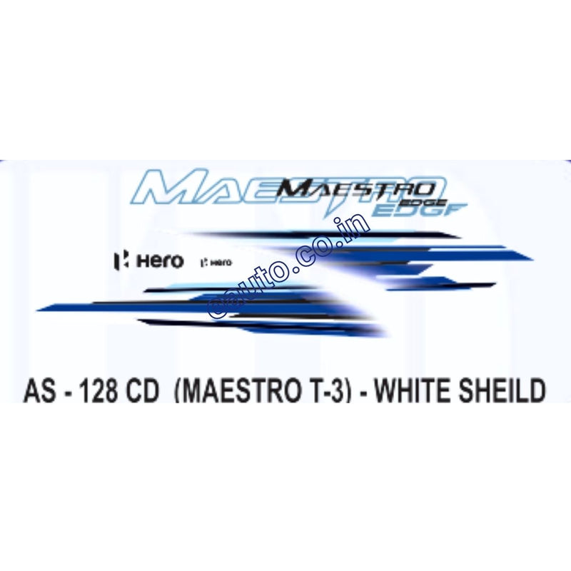 Graphics Sticker Set for Hero Maestro Edge | Type 3 | White Vehicle