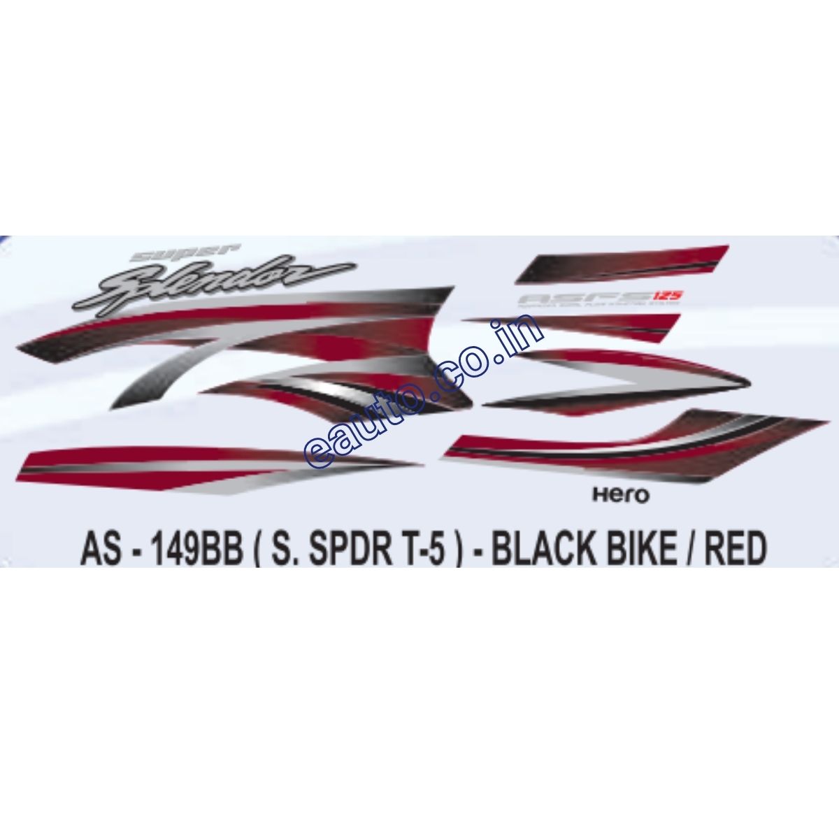 hero honda super splendor old model sticker