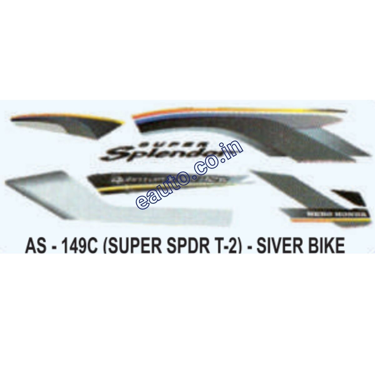 hero honda super splendor old model sticker