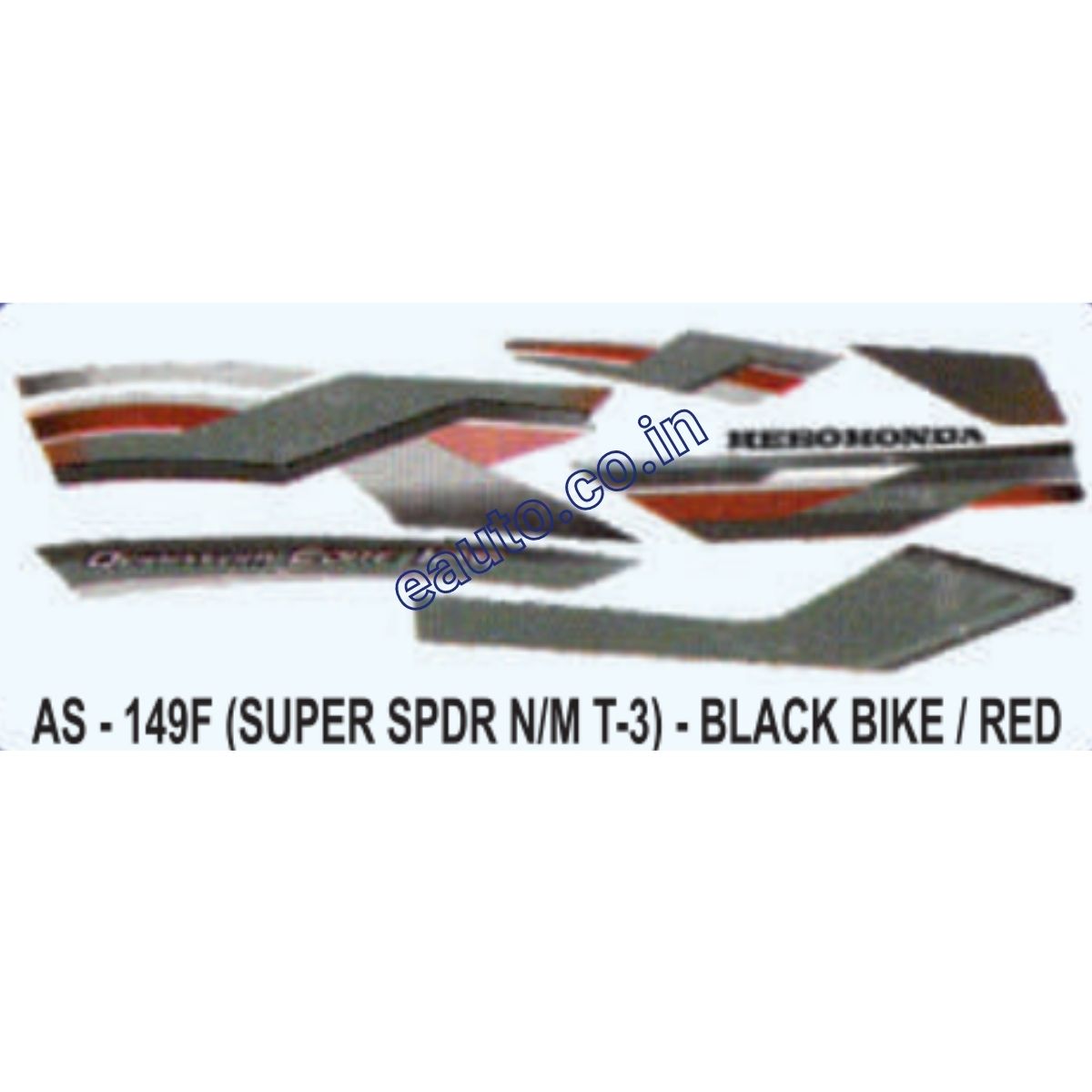 hero honda super splendor old model sticker