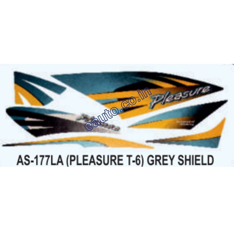 Graphics Sticker Set for Hero Pleasure | Type 6 | Grey Shield Sticker