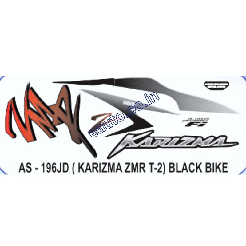 Graphics Sticker Set for Hero Karizma ZMR FI | Type 2 | Black Vehicle