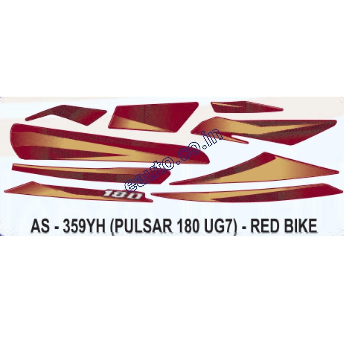 Pulsar 180 deals sticker kit price