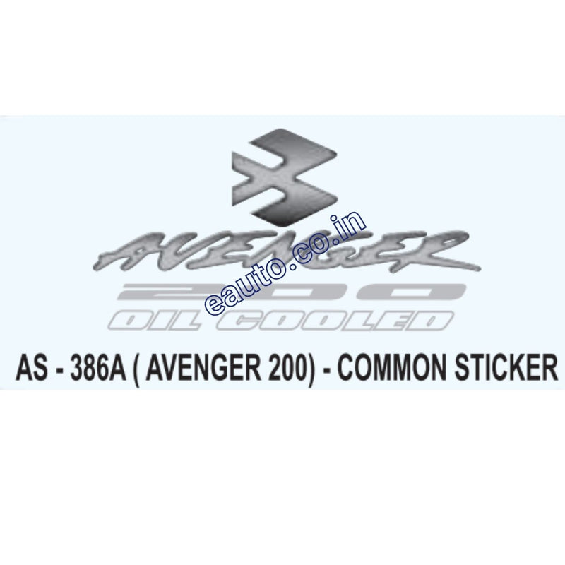 Graphics Sticker Set for Bajaj Avenger 200 | Common Sticker