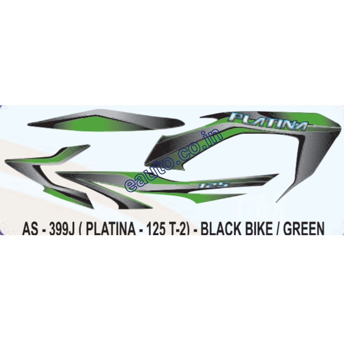 Bajaj platina online sticker