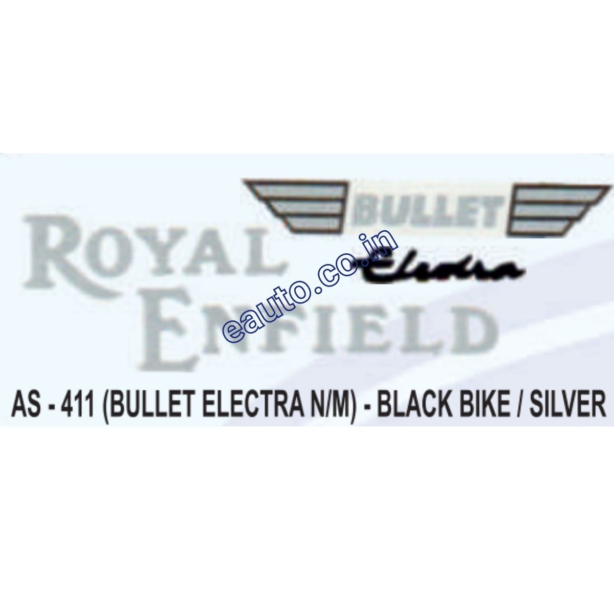 Graphics Sticker Set For Royal Enfield Bullet Electra New Model Bl 1158