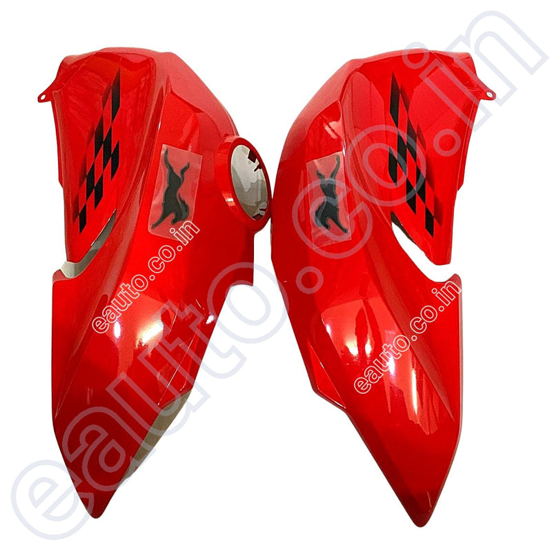 Fuel Tank Cover For Tvs Apache Rtr 160 4V | Bs4 Model Racing Red Colour Set Of 2