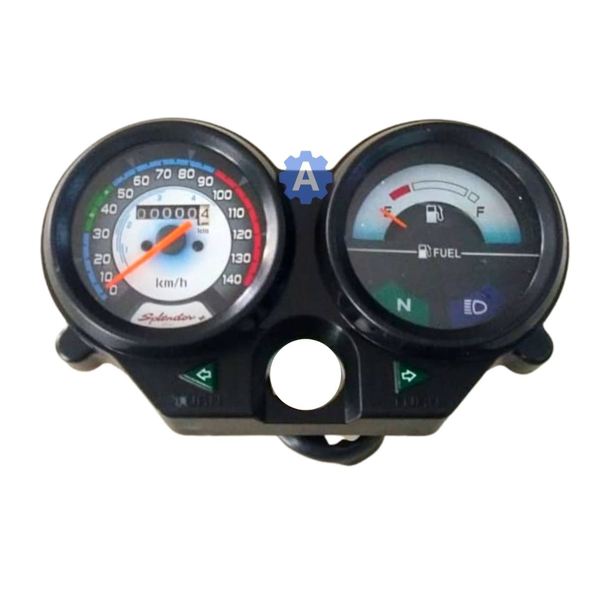 MUKUT Analog Speedometer for Hero Splendor Plus New With Meter Holder Blup