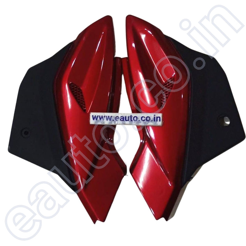 Side Panel For Bajaj Pulsar 150 | Digital Model With Jaali Red