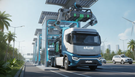 Battery Swapping Technology Gains Traction for Heavy Electric Trucks in India