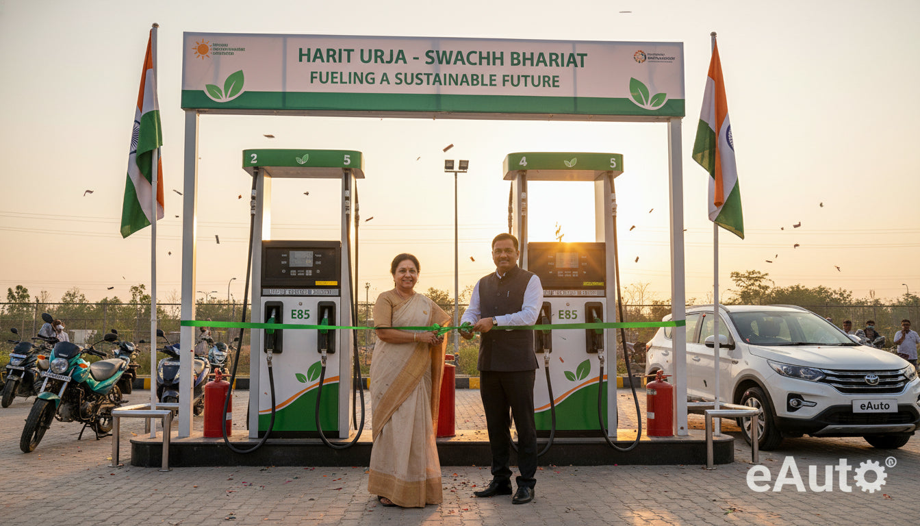 Indian Government Initiates Rollout of High Ethanol Blend Fuel at Petr