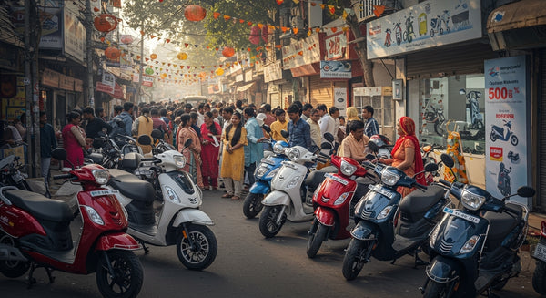 Indian Two-Wheeler Market Experiences Surge in October Sales, Driven by Festive Demand