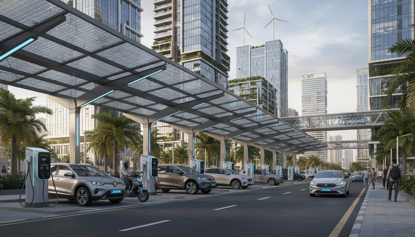 India's EV Charging Infrastructure: Growth Amidst Distribution and Sta