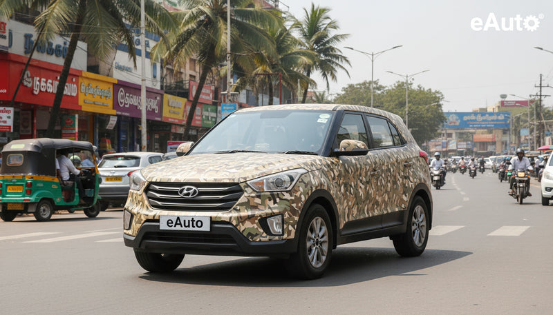 Mystery Hyundai SUV Prototype Spotted Testing in Chennai