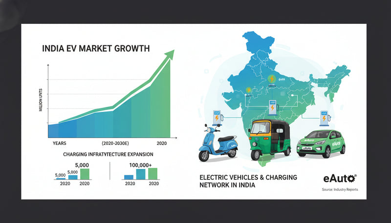 India's Electric Vehicle Market Achieves Remarkable 63% CAGR, Nears 2