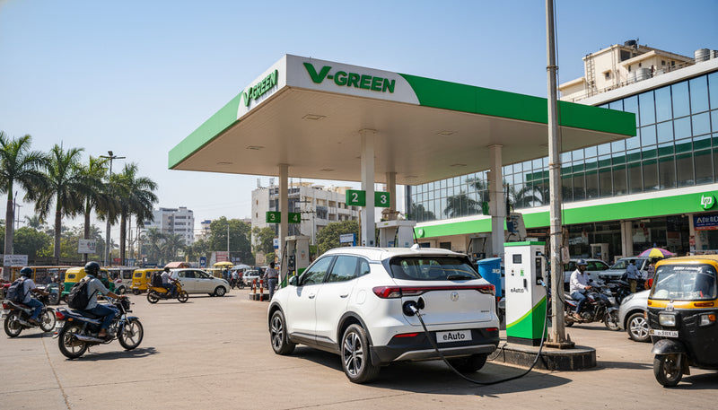 HPCL and V-GREEN Collaborate to Expand EV Charging Network Across Indi