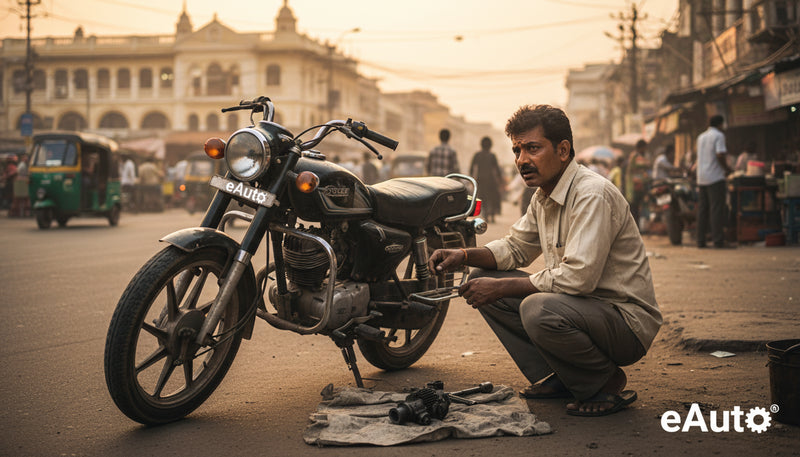 Battling Bike Blues: Common Motorcycle Problems in India & DIY Fixes from eAuto