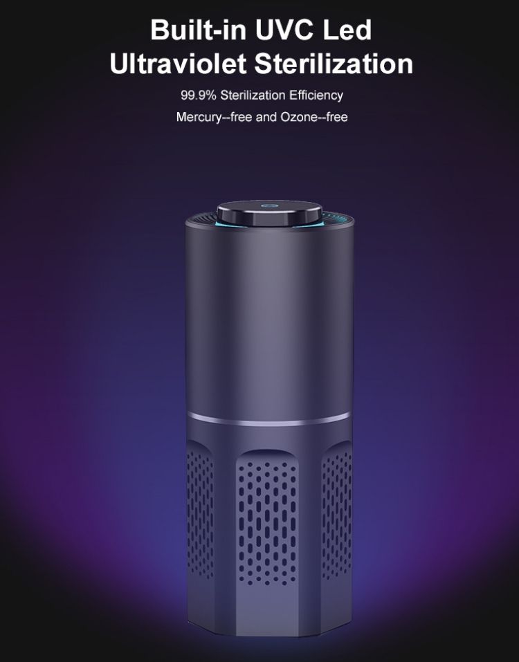 CarXNeo PureZen Air Purifier & Cleaner for Car, Travel, Office Desk | 1 Year Warranty | Lowers AQI & Removes Smoke, Dust