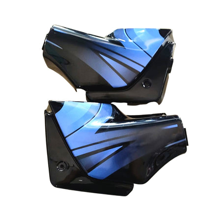 Lowest Price Online. Fast Delivery. Only Genuine Products. Buy Superior Finish, High Impact Resistant Carbbon Side Panel for Bajaj, Yamaha, Hero, Honda, Suzuki, Bullet, Mahindra Bikes at www.eauto.co.in. Quality Fibre Items