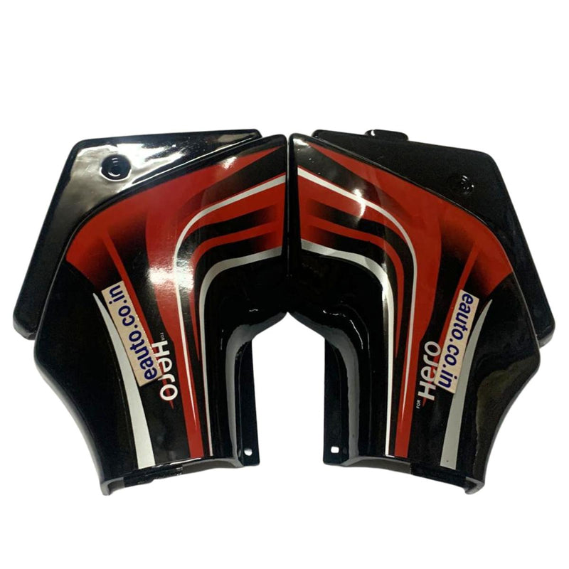 Side Panel for Hero Passion Pro | Type 1 | Black & Red Colour