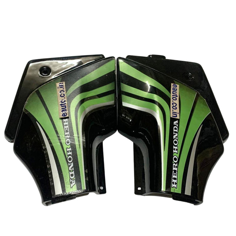Side Panel for Hero Passion Pro | Type 1 | Black & Green Colour
