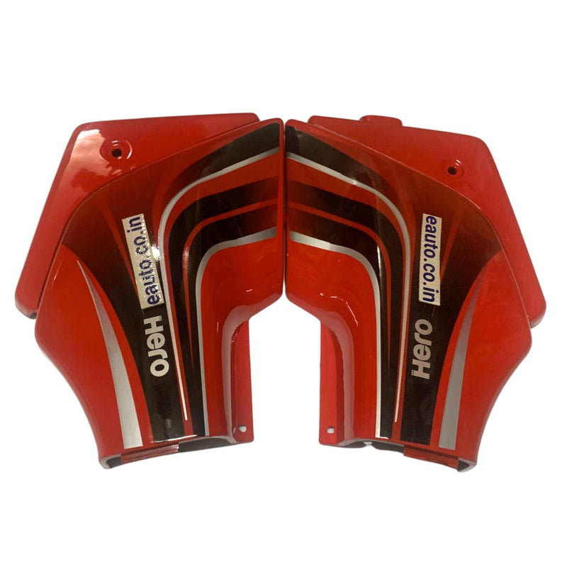 Side Panel for Hero Passion Pro | Digital Model | Sports Red & Black Colour