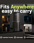 CarXNeo PureZen Air Purifier & Cleaner for Car, Travel, Office Desk | 1 Year Warranty | Lowers AQI & Removes Smoke, Dust