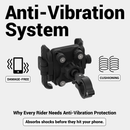 BikeXNeo Grip-X Alpha Mobile Holder | Fits Motorcycle, Bicycle, Scooter | With Shock Absorption Technology