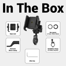 BikeXNeo Grip-X Alpha Mobile Holder | Fits Motorcycle, Bicycle, Scooter | With Shock Absorption Technology