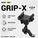 BikeXNeo Grip-X Alpha Mobile Holder | Fits Motorcycle Bicycle Scooter | With Shock Absorption Technology Mobile Holder