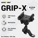 BikeXNeo Grip-X Alpha Mobile Holder | Fits Motorcycle Bicycle Scooter | With Shock Absorption Technology Mobile Holder