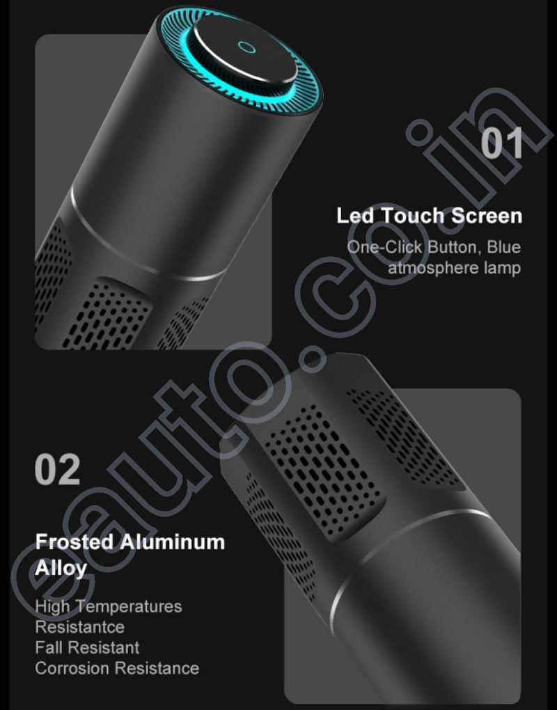 CarXNeo PureZen Air Purifier & Cleaner for Car Travel Office Desk | 1 Year Warranty | Lowers AQI & Removes Smoke Dust