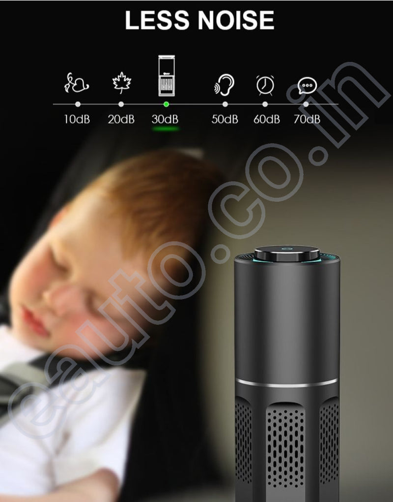 CarXNeo PureZen Air Purifier & Cleaner for Car Travel Office Desk | 1 Year Warranty | Lowers AQI & Removes Smoke Dust