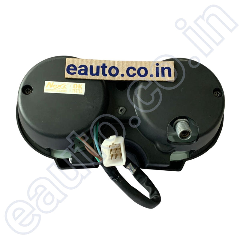 Eauto Analog Speedometer Assembly for Bajaj Platina 100 | 8 Pin White Coupler Speedometer