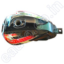 Ensons Fuel Tank For Bajaj Discover 125 ( Black Red Petrol Or Tanki)