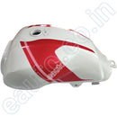 Ensons Fuel Tank For Bajaj Vikrant V15 | V12 White With Red Sticker Petrol