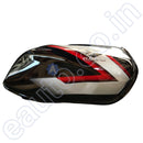 Ensons Petrol Tank For Bajaj Ct 100 (Black/red)