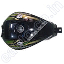 Ensons Petrol Tank For Bajaj Discover 100/ 125 New Model/ 150 (Black/golden 3D)