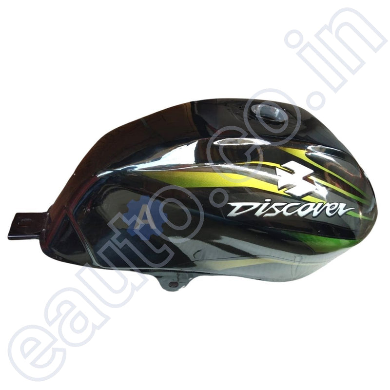 Ensons Petrol Tank For Bajaj Discover 100/ 125 New Model/ 150 (Black/green 3D)