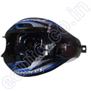 Ensons Petrol Tank For Bajaj Discover 125M/ 100M (Black/blue)
