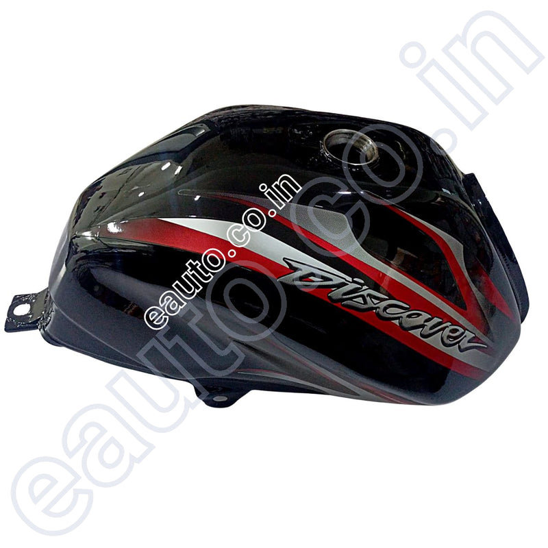 Ensons Petrol Tank For Bajaj Discover 125St/ 100T (Black/red)