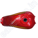 Ensons Petrol Tank For Hero Cd Dawn | Cherry Red/orange