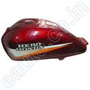 Ensons Petrol Tank For Hero Cd Dawn New Model (Cherry Red/orange)