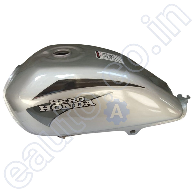 Ensons Petrol Tank For Hero Cd Dawn (Silver/black)