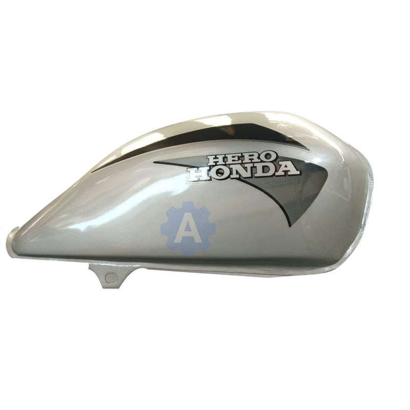 Ensons Petrol Tank For Hero Cd Dawn (Silver/black)